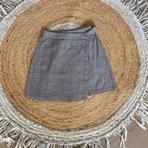 John Galt by Brandy Melville Plaid Wrap Skirt OS